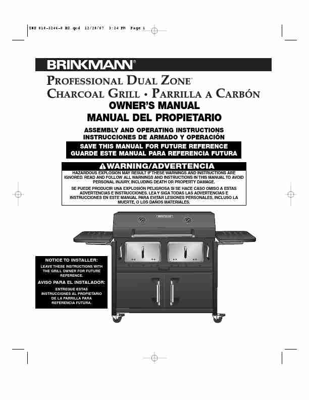 Brinkmann Charcoal Grill Dual Zone Charcoal Grill-page_pdf